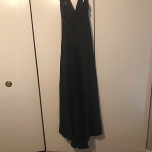 Eavning dress with train worn once